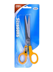 Deli 6013 7 Inch Scissors, Yellow/Silver