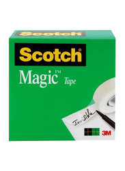 سكوتش 3 إم 3 بوصة كور ماجيك تيب في صندوق (810) ، 1 × 2592 بوصة ، أبيض
