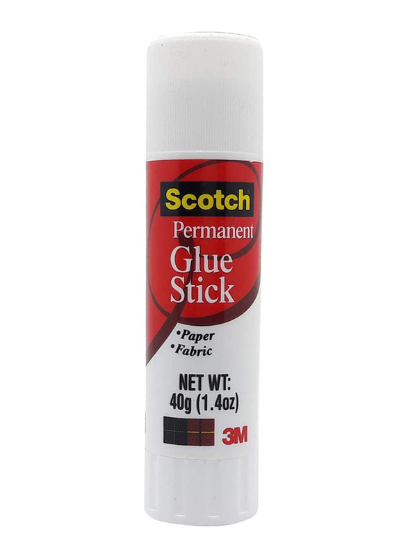 Scotch 6040 Permanent Glue Stick, 40gm, White