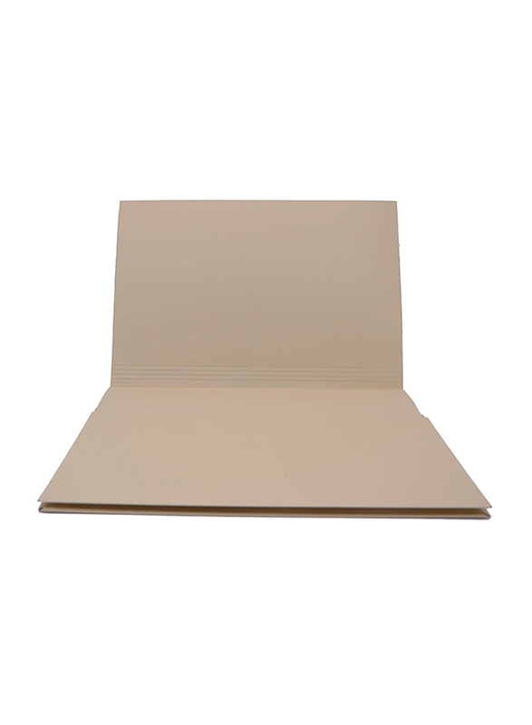 Delight Premier 300GSM Full Flap/Cover File, 10 Piece, Buff Brown