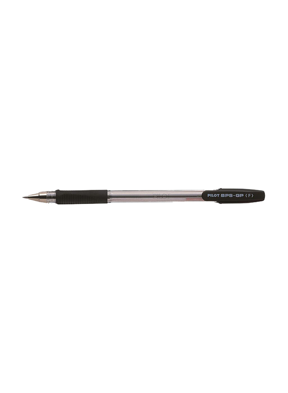بايلوت 12 قطعة قلم حبر جاف سوبرجريب ، مجموعة 0.7 مم ، BPS-GP أسود
