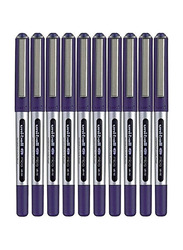 Uniball 10-Piece Ub-150 Eye Rollerball Pen Set, 0.5mm, Blue