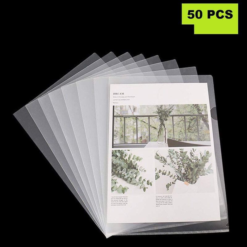 

Generic L-Type Document Folder, 50 Piece, A4 Size, Clear