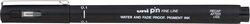 Uni Pin Fine Line Roller Pen, 0.1mm, Black