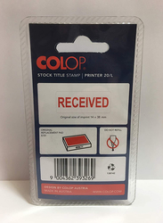 Colop Printer 20 Received Stamp, Red