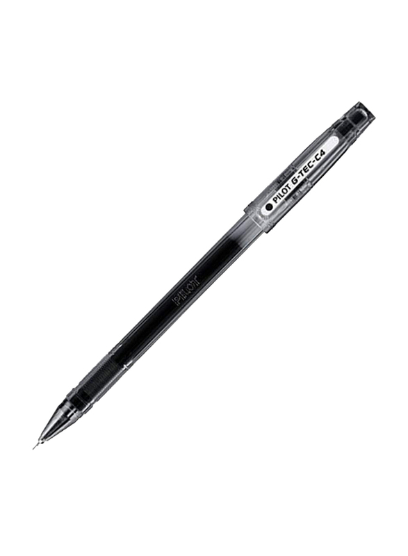Pilot 12-Piece G -Tec C4 Microtip Rollerball Pen, 0.4mm Set, Black
