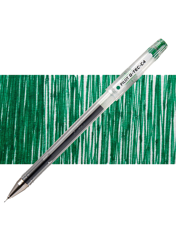 بايلوت قلم حبر سائل G -Tec C4 12 قطعة ، مجموعة 0.4 مم أخضر