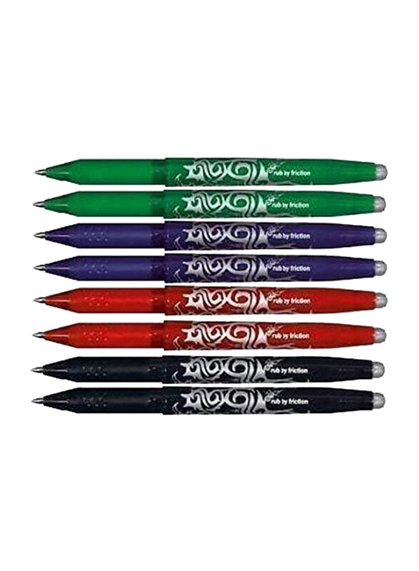 

Pilot 8-Piece Frixion Rollerball Pen Set, 0.7mm, BL-FR7, Multicolor