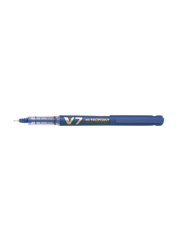 Pilot Hi-Tecpoint Liquid Ink Roller Ball Pen, 0.7mm, V7, Blue