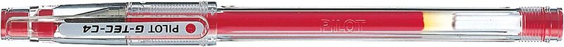 Pilot 4-Piece C4 Gtec Gel Rollerball Tip Pen, 0.4mm, Multicolour