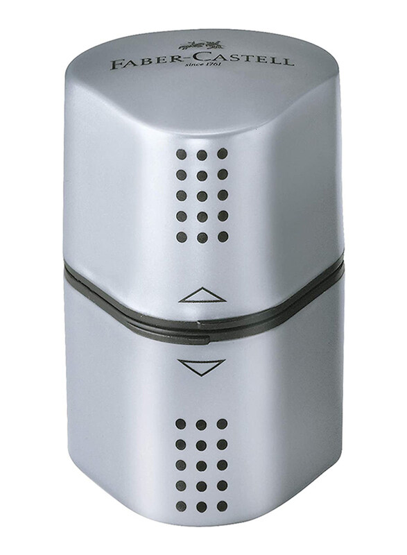 

Faber-Castell Grip Trio Pencil Sharpener, Grey