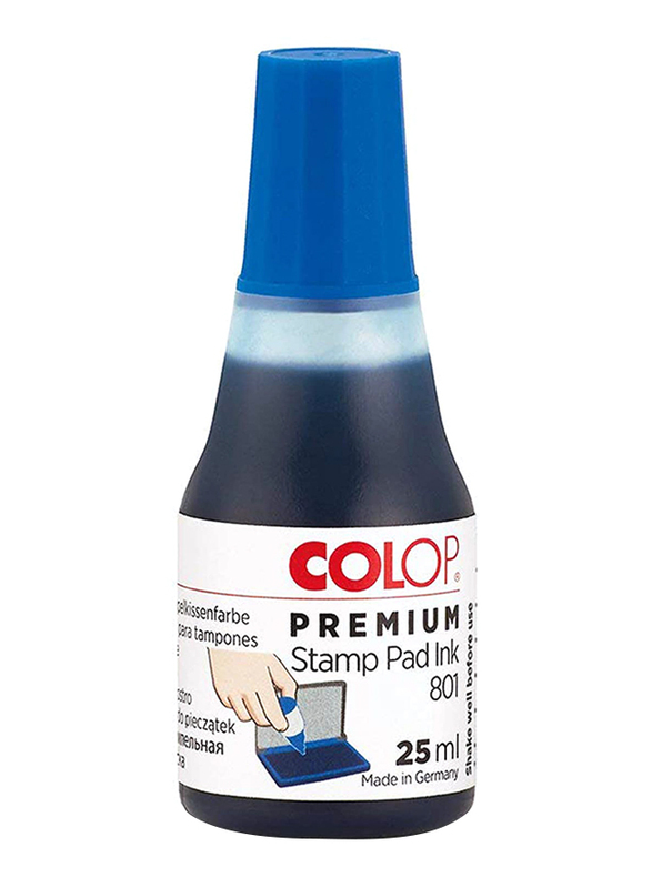 Colop 801 Stamp Ink, 25ml, Blue