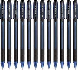 Uniball 12-Piece Jetstream Roller Ball Pen, SX-101, Blue