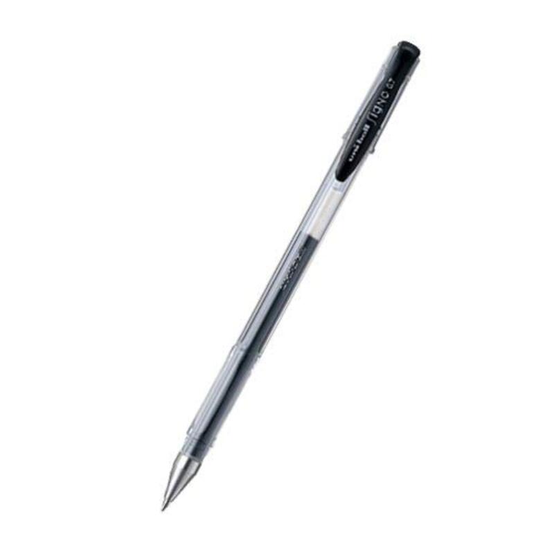 Uniball 12-Piece Signo Rollerball Pen Set, 0.7mm, UM100, Black