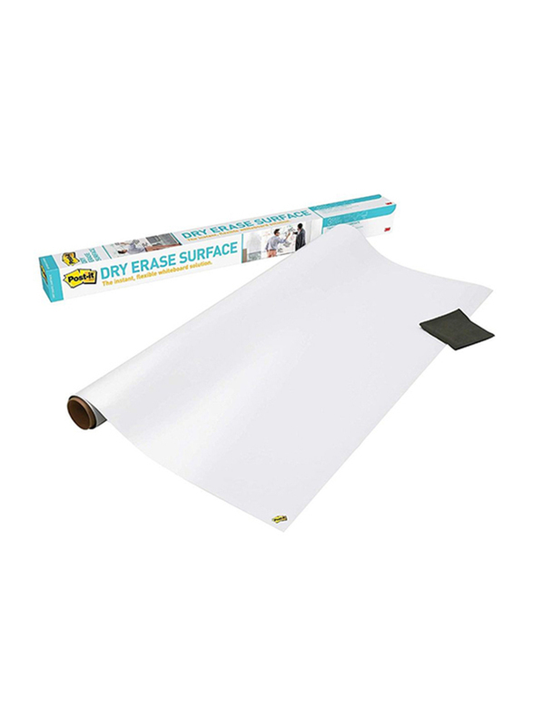 Post-it DEF4X3 Dry Erase Surface, 3 x 4 ft., White
