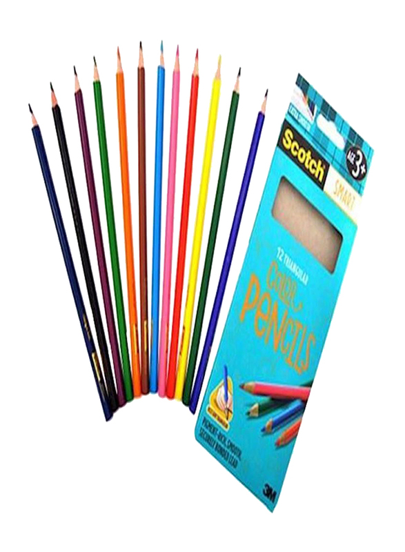 سكوتش مجموعة أقلام الرصاص الملونة الذكية 24 قطعة متعدد الألوان