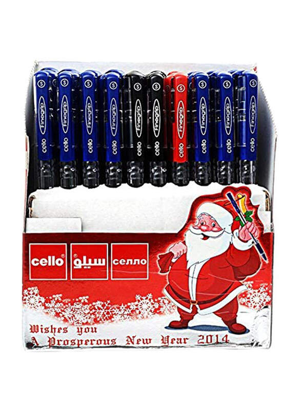 

Cello 50-Piece Finegrip Ballpoint Pen, 0.7mm, Multicolor