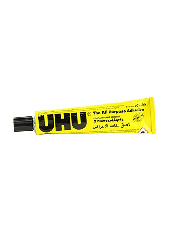 UHU The All Purpose Adhesive, 60ml, Yellow