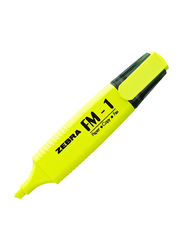 Zebra 10-Piece FM-1 Highlighter Pen Set, Yellow