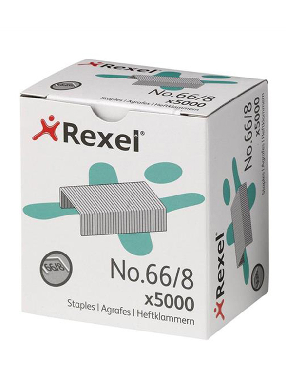 Rexel Staple Pin, 66/8, 5000 Pin, Silver