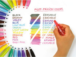 Pilot 12-Piece Frixion Colours Erasable Fibre Tip Colouring Pen, Assorted