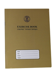 Sadaf Two Sides Plain Exercise Book, 70 Sheets, A4 Size, Brown