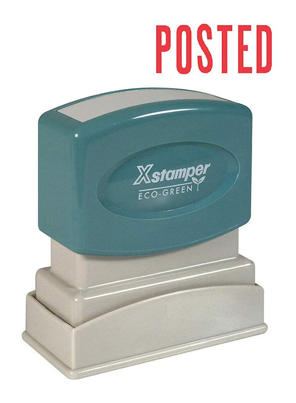 

Xstamper Posted Title Stamp, XST1047, Green/Grey