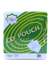 Deluxe CD-DVD Pouch, 100 Pieces, White