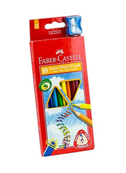 Faber-Castell 10-Piece Junior Triangular Pencils Set, Multicolor