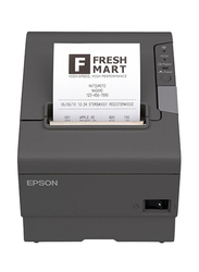 Epson POS TM-T88V Ethernet + USB Thermal Receipt Printer, Dark Grey