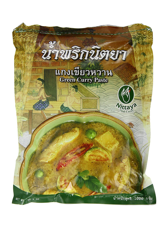 Nittaya Green Curry Paste, 1 Kg