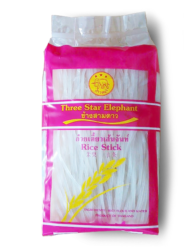 3 Star Elephant Rice Stick Noodle, 3mm, 400g
