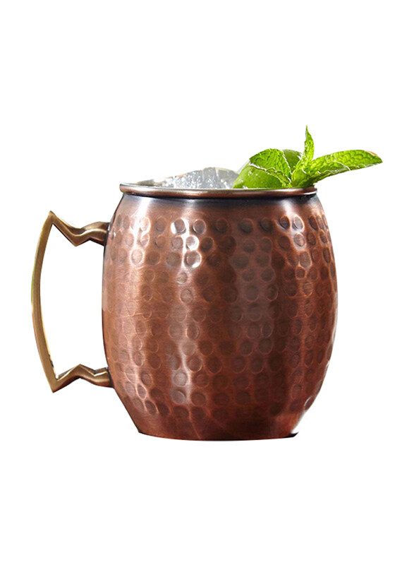

MG Barware Antique Hammered Moscow Mule Cocktail Metal Glass, Copper
