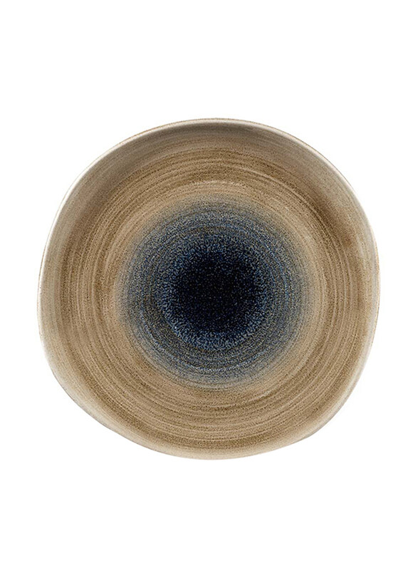 

Churchill 10.38 inch Stonecast Aqueous Bayou Round Trace Plate, Brown