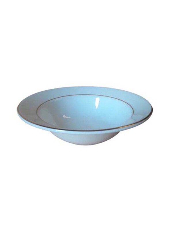 

Fortessa FBC 2 Gold Line Andromeda Rimmed Cereal Round Bowl, White