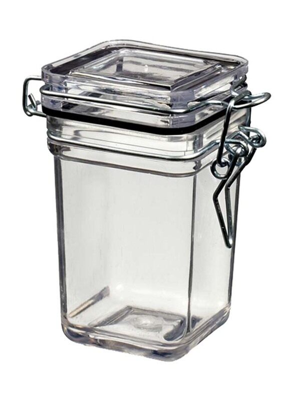 

Solia 110ml 6-Pieces Square Kilner Jar with Hinged Lid, Clear