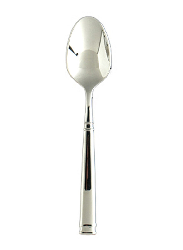 

Fortessa 7.1-inch Bistro Stainless Steel Dessert/Oval Soup Spoon, Silver