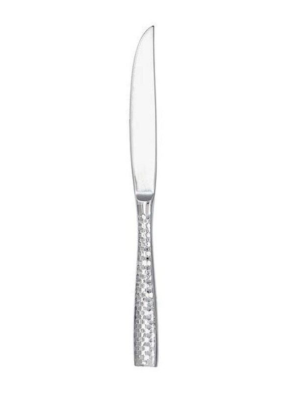

Fortessa 17.5cm Lucca Stainless Steel Faceted SH Butter Knife, Silver