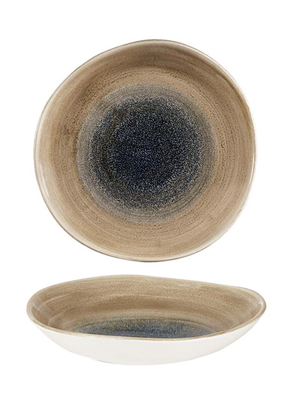 

Churchill 9.88-inch Stonecast Aqueous Bayou Round Trace Bowl, Brown