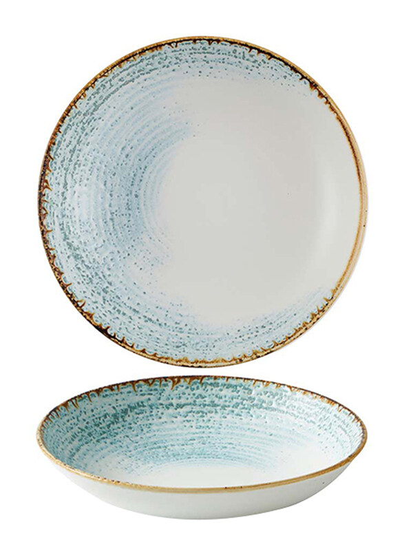 

Churchill Homespun Accents Aquamarine Evolve Coupe Bowl, 9.75 inch, Blue