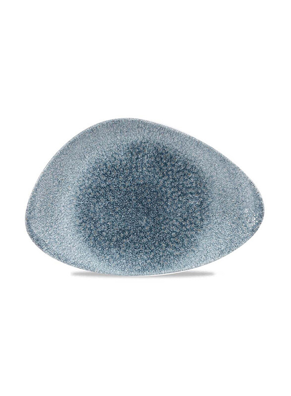 

Churchill Raku Topaz Blue Triangle Chefs Plate, 30.4 x 20.5cm, Blue