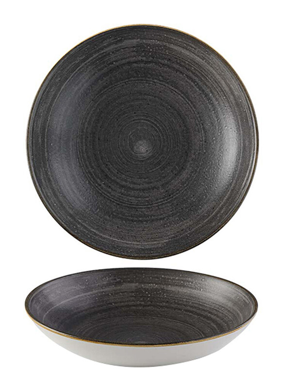 

Churchill 24.8cm Stonecast Raw Evolve Coupe Bowl, Black