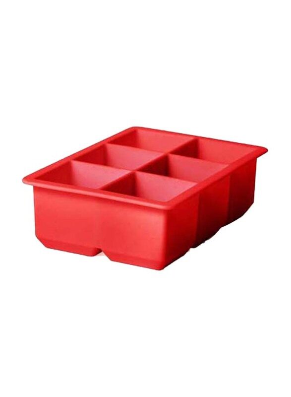 

Generic MG Barware Silicone Large Ice Cube Mould, Orange