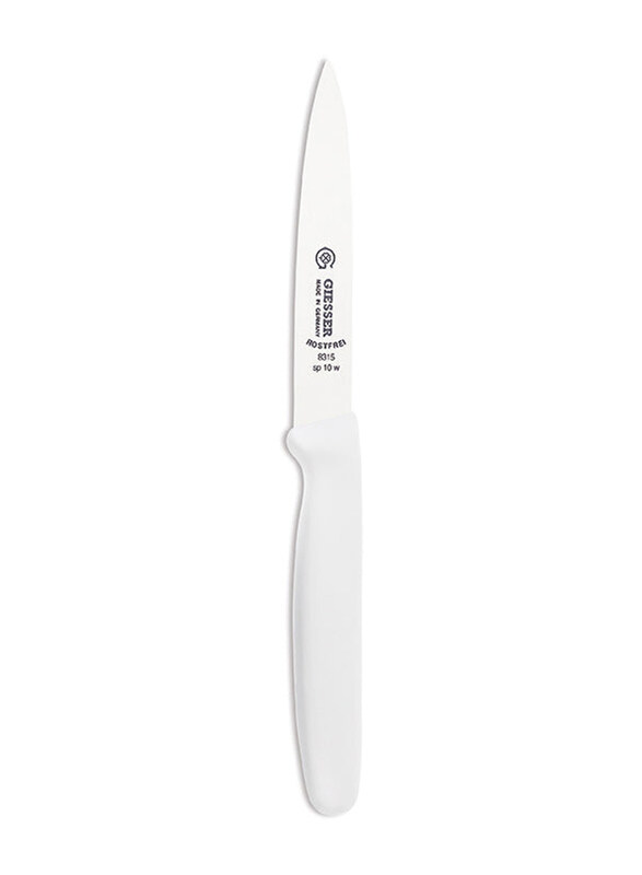 

Giesser Miesser 10cm Paring Knife with Handle, 8315SP10W, White