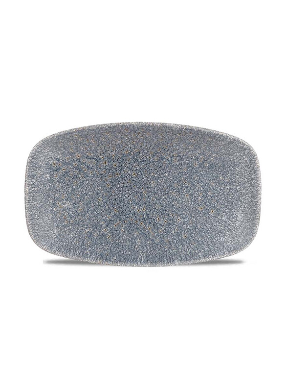

Churchill Raku Topaz Blue Chefs Oblong Plate, Blue