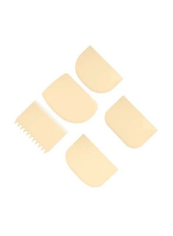 

Eurochef 5-Piece Scrapers with Comb Set, Beige