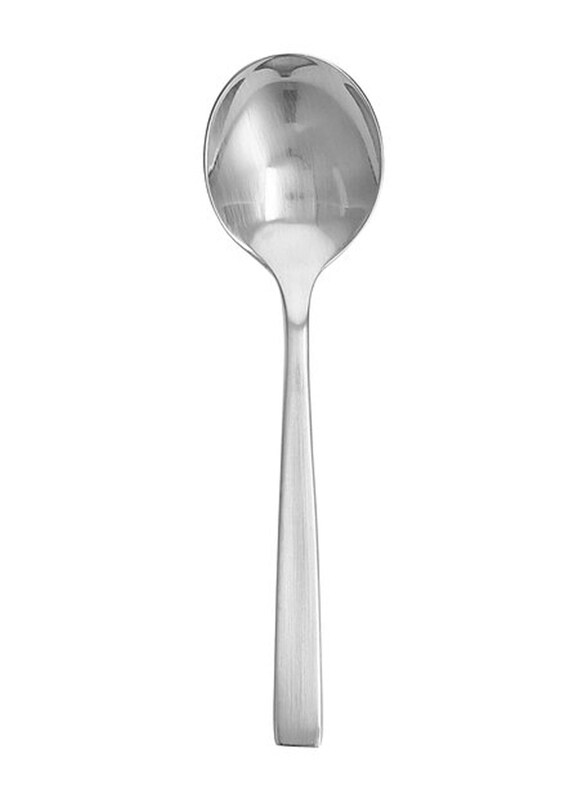 

Fortessa 6-inch Spada Brushed Stainless Steel Bouillon Spoon, Silver
