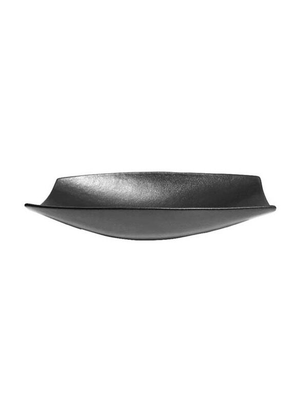 

GET USA Rectangular Fruit Bowl With Lip, 21Cm, Black