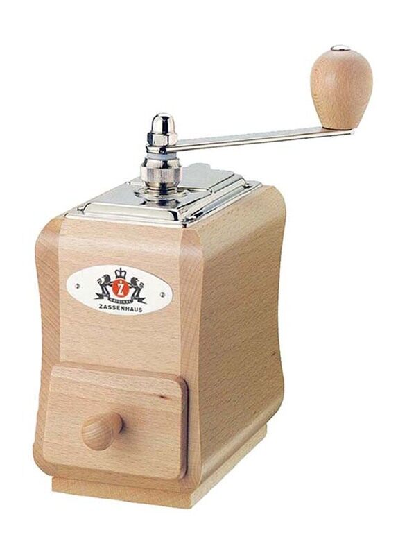 

Zassenhaus Mill Wood Coffee Grinder, Bin Capacity 30g, Brown