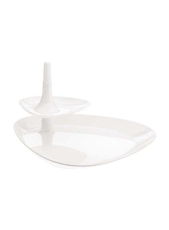 

Koziol Germany Melamine Appetizer Serving Stand, 1 Piece, White